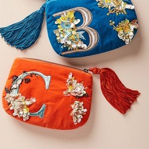 Anthropologie makeup purse/ Pouch/ Change purse